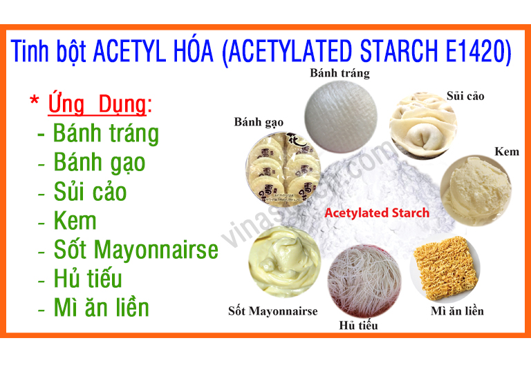 Tinh bột ACETYL HÓA (ACETYLATED STARCH E1420)